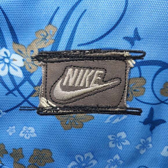 Nike Escape Sample Messenger Bag Blue Floral Embroidered Shoulder Laptop Book - Picture 9 of 11